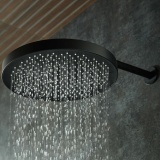 Vado Safari Matt Black 320mm Round Shower Head - Lifestyle Image 1